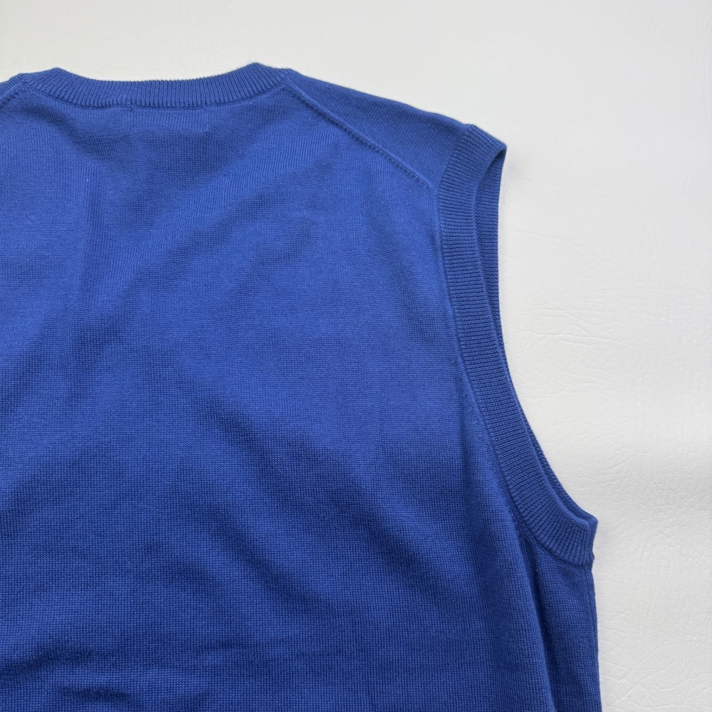 Brooks Brothers 346 Mens Blue Supima Cotton V-Neck Sweater Vest Medium NWT - Picture 16 of 16
